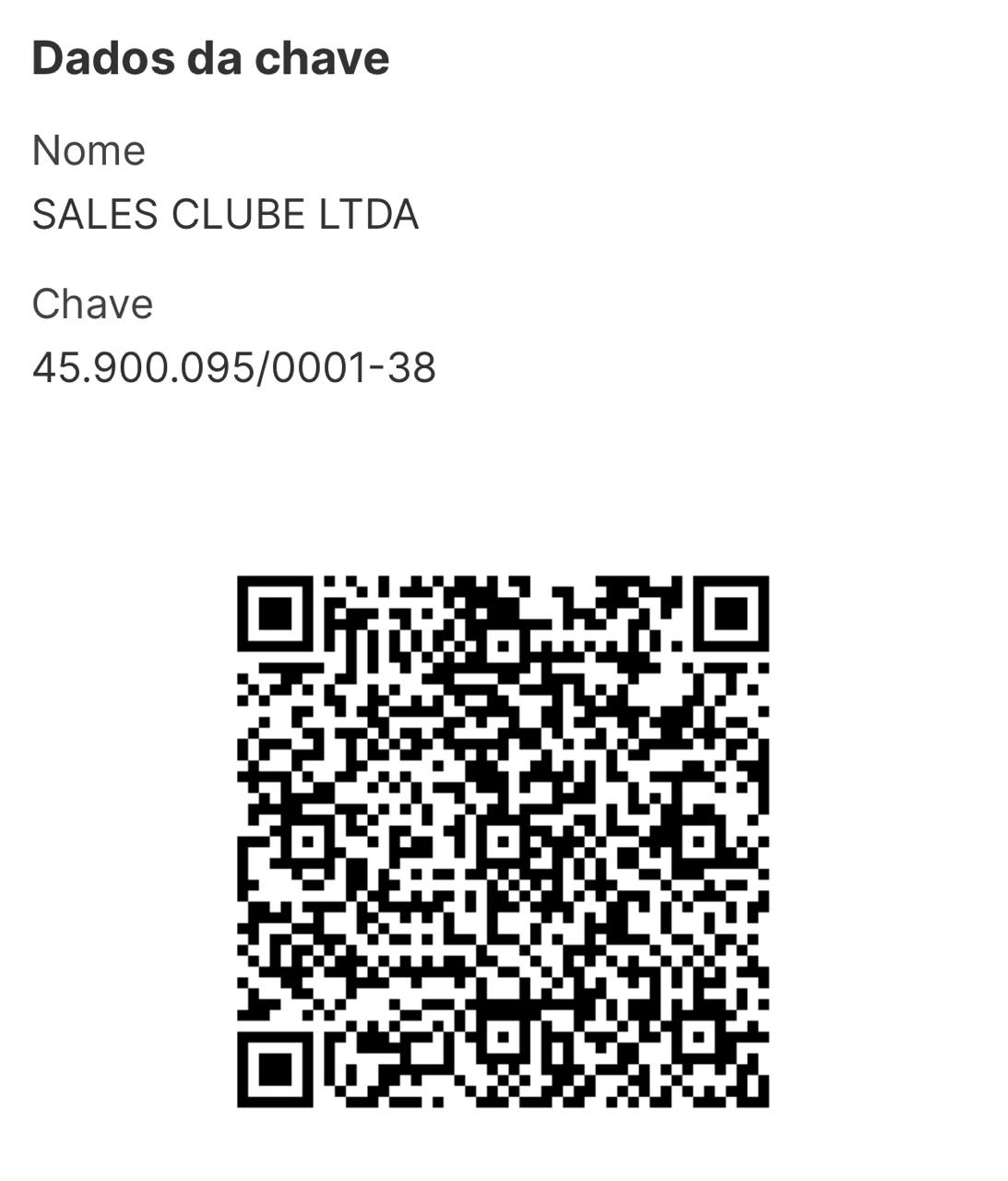 QR Code para doação via PIX