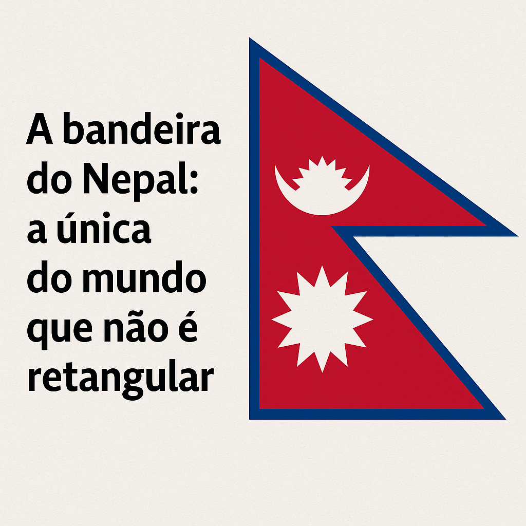 A bandeira do Nepal: a única no mundo com formato não retangular